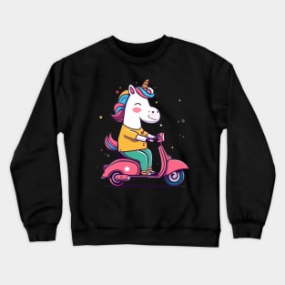 Unicorn on the go Crewneck Sweatshirt